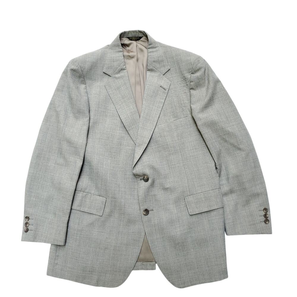 Vintage Adams Row Blazer Jacket Sport Coat Tan Career Office 46x31